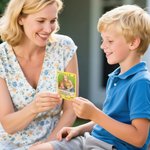 Personalized Ghibli Art Style Photo Poke Game Card with Attack Description and Protective Cover Birthday Mother's Day Gift for Family Friends
