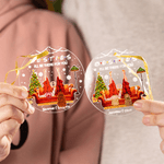 Personalized Besties Acrylic Hanging Ornament with Name Tree Decoration Christmas Gift for Sisters Besties