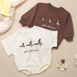 Personalized Mallard Duck Baby Bubble Bodysuit with Name Hunting Buddy Outfits Baby Shower Gift for Newborns New Parents