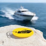 Personlig logo flerfarget lett flytende nøkkelring med navn og tekst Daglig bruk farsdagsgave til pappa fiskeelsker kaptein
