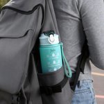 Personalisierte große Kapazität frei Motivations Fitness Zeit Marker Wasserflasche mit Farbverlauf Name und Stroh Griff Geburtstag Geschenk für Männer Frauen