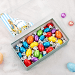 Scatola regalo personalizzata di Peter Rabbit con nome e coperchio trasparente Vassoio per dolci Uso quotidiano Bomboniere di festa Regalo di Pasqua per ragazze e ragazzi