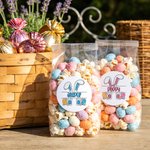 Personalised Cute Easter Bunny Ears Waterproof Stickers with Name Easter Day Gift Decoration Party Favors for Kids
