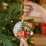 Personalized Besties Acrylic Hanging Ornament with Name Tree Decoration Christmas Gift for Sisters Besties