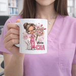 Mug en céramique avec nom et profession Cadeau d'appréciation de Pâques pour infirmière, infirmier, travailleur de la santé