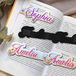 Personalisierte Aquarell Blume Magnetische Lesezeichen Clip mit Namen Lesen Essentials Book Club Geburtstagsgeschenk für Buchliebhaber Bücherwürmer