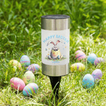 Lámpara solar de jardín personalizada Happy Easter Cute Rabbit Waterproof con nombre Decoración de jardín Uso diario Fiesta de Pascua Regalo para la familia Niños