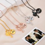 Spersonalizowany naszyjnik Birthstone Graduation Cap z imienną zawieszką Dainty Jewelry Graduation Gift dla absolwentów