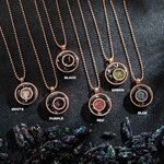 Spersonalizowany naszyjnik Crystals Life Flower z wygrawerowanym tekstem Prezent urodzinowy Rocznica dla niej 10