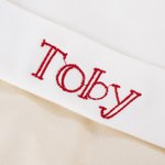 Personalisierte gestickten Stockente Hund 100% Baumwolle Baby Bodysuit mit Namen Baby Dusche Geburtstag Geschenk für Babys Neugeborene