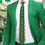 Personalised Gold Coin Beer Rainbow Clover Face Photos Soft Tie Novelty Accessory Saint Patrick's Day Father's Day Birthday Gift for Man