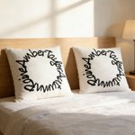 Personalised Circle 3-5 Names Soft Cushion Cover Home Decor Birthday Mother's Day Father's Day Gift for Family
