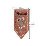 Marque-page magnétique en cuir PU personnalisé avec fleur de naissance et nom - Cadeau anniversaire pour amoureux des livres