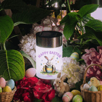 Lámpara solar de jardín personalizada Happy Easter Cute Rabbit Waterproof con nombre Decoración de jardín Uso diario Fiesta de Pascua Regalo para la familia Niños