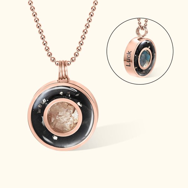 Spersonalizowany naszyjnik Crystals Life Flower z wygrawerowanym tekstem Prezent urodzinowy Rocznica dla niej