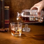 Personalized Cartoon Sporty Style Character Whiskey Decanter with Name Bar Accessory Game Day Gift for Man Woman Sports Lover