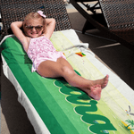 Personalized Multicolor Gradient Stripe Oversized Quick Dry Beach Towel with Name Beach Travel Essentials Birthday Gift for Family Friend