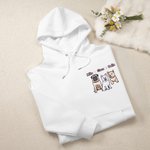 Gepersonaliseerd Multicolor Geborduurd Hond Kat Huisdier Portret Foto T-shirt Sweatshirt Hoodie met Naam Verjaardag Vakantie Cadeau voor Familie Vrienden Huisdier Liefhebbers