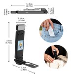 Personalisierte gestreiften Stempel Cartoon Lesen Charakter LED wiederaufladbare Licht Clip mit Namen Geburtstag Geschenk für Buchliebhaber Bücherwürmer