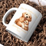 Personalisierte Our 1st Mother's Day Cute Animal Keramikbecher mit Namen und Jahr erste Muttertag Geschenk für Mama