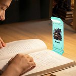 Personalisierte Vintage Buch Floral Dragon LED wiederaufladbare Licht Clip mit Namen Lesen Zubehör täglichen Gebrauch Geburtstag Geschenk für Drachen Buchliebhaber