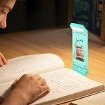 Personalised Book Pile Flower LED Rechargeable Light Clip Bookmark Set with Name Reading Accessories Birthday Gift for Book Lovers Friends