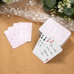 Chaque message est une pièce de notre bonheur - Set de cartes à jouer personnalisés avec photo nom et date