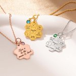 Personalised Baby Birth Stats Honeycomb Necklace with Birthstone Newborn Birth Announcement Christmas Mother's Day Gift for New Mom