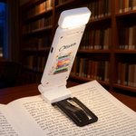 Personalised Book Pile Flower LED Rechargeable Light Clip Bookmark Set with Name Reading Accessories Birthday Gift for Book Lovers Friends