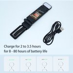 Personalised Book Pile Flower LED Rechargeable Light Clip Bookmark Set with Name Reading Accessories Birthday Gift for Book Lovers Friends