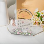 Gepersonaliseerde De Dag Je Werd Mijn Mama Kalender Hart Acryl Plaquette met Foto Home Decoratie Moederdag Verjaardagscadeau voor moeder kinderen