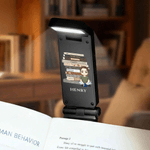 Personalized Vintage Book Cartoon Rechargeable 3 Color LED Book Light Clip with Name Daily Use Birthday Gift for Students Bookworms