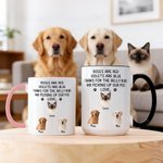 Personalizzato 1-3 Pet foto Paw Print 11 oz 15 oz tazza di ceramica con nomi uso quotidiano regalo di compleanno per l'amante del proprietario dell'animale domestico
