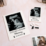 Puzzle de bloc personnalisé avec photo et textes - Cadeau de la fête des Mères pour les futures mamans
