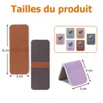 Marque-page magnétique en cuir PU personnalisé avec nom fleur et pierre de naissance - Cadeau d'anniversaire pour les amoureux de lecture