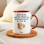 Personalizzato 1-3 Pet foto Paw Print 11 oz 15 oz tazza di ceramica con nomi uso quotidiano regalo di compleanno per l'amante del proprietario dell'animale domestico