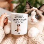 Personalizzato 1-3 Pet foto Paw Print 11 oz 15 oz tazza di ceramica con nomi uso quotidiano regalo di compleanno per l'amante del proprietario dell'animale domestico