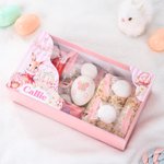 Boîte cadeau Pâques personnalisée avec nom et motif de lapin - Usage quotidien - Cadeau Pâques pour enfants