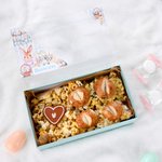Personalised Cute Bunny Happy Easter Gift Box with Name Daily Use Party Favors Gift for Girls Boys