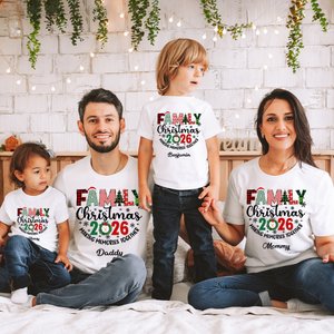 Personalizzato Natale in famiglia Fare ricordi insieme T-shirt Felpa Bambino Onesie Regalo di Natale per Madre Padre Bambini