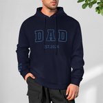 Personalizada de imitación bordado Papá Camiseta Sudadera Sudadera con capucha con Est Año y los nombres de los niños Día del Padre Cumpleaños Regalo para él