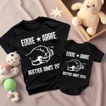 Personalisierte Faust Matching Set Shirt Besties seit Jahr Vater und Baby Vatertag Geschenk neue Papa Geschenk Baumwollhemd