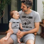 Personalisierte Faust Matching Set Shirt Besties seit Jahr Vater und Baby Vatertag Geschenk neue Papa Geschenk Baumwollhemd