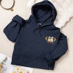 Personalizada Bordado Flor Perro Gato Mascota Retrato Foto Camiseta Sudadera Sudadera con nombre Cumpleaños Aniversario Regalo para los dueños de mascotas Amantes