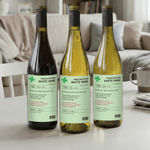 Personalisierte lustige Verschreibung Design-Satz von 2 wasserdicht Wein Aufkleber mit Namen Geburtstag Jahrestag Geschenk für Paar