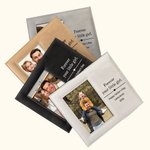 Personalized Leather Photo Frame with Text and Folding Stand Father's Day Gift for Dad Grandpa