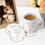 Set de Taza de Café y Posavasos de Cerámica Personalizados Feliz Primer Día de la Madre 11oz con Diseño de Abrazo de Animales Regalo del Día de la Madre para la Abuela Mamá