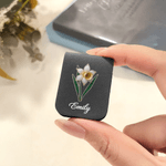 Personalisierter magnetischer Lesezeichen-Clip | mit Geburtsblume und Namen | Lesezubehör | Geburtstagsgeschenk für Buchliebhaber Bücherwürmer