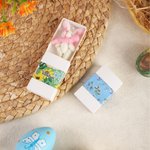 Personalised Cute Tiny Felt Easter Bunny in Matchbox with Name and Scarf First Easter Gift for Newborns Boys Girls
