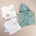 Personalized Faux Embroidered Heart on Sleeve T-Shirt Sweatshirt Hoodie with Est Year and 1-5 Kid Names Father's Day Gift for Dad Grandpa